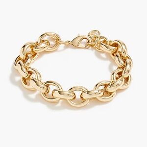 NWT J.Crew J.Crew Chunky Link Bracelet Gold Tone